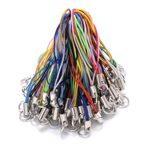 Lots <span class=keywords><strong>pas</strong></span> <span class=keywords><strong>cher</strong></span> prix fil cordon téléphone portable artisanat pendentif lanière bricolage matériaux faits à la main porte-clés bricolage jouets pendentif Clips lanière - Product Image 6