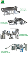 Machine à aromatiser les snacks frits Shengrun à double tambour, machine à mélanger les assaisonnements pour snacks octogonaux à double tambour