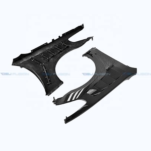 For 2009-2013 Infiniti G37 Sedan 4-Door DLF2 Carbon Fiber Front <b>Vented</b> Fender V36 Side Fender Flare Replacement - Product Image 3