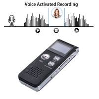 Enregistreur vocal numérique personnalisable avec 28 langues, longue durée de vie de la batterie, portable pour les réunions et conférences au bureau