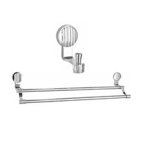 Porte-serviettes mural en acier inoxydable de style américain, finition chrome nickel - Fournisseur pour hôtels
