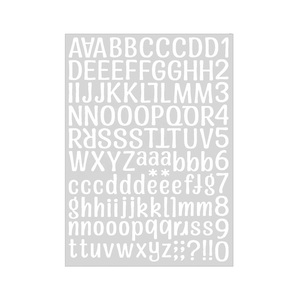 Feuille colorée avec 26 autocollants de symboles alphanumériques anglais pour les activités d'apprentissage, l'utilisation en classe et la décoration créative - Product Image 4