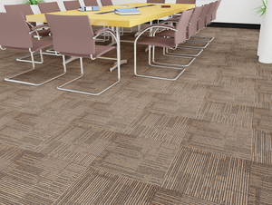 Alfombra Modular de Oficina Comercial Moderna y Abstracta de Alta Calidad, 100% Polipropileno, Tipo Loop Pile - Product Image 5