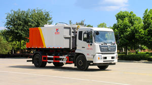 รถดัมพ์12cbm ล้อ6ล้อ10ตันตะขอไฮดรอลิกความราคาถูก10 CBM ผู้ผลิตรถบรรทุกขยะมูลฝอย - Product Image 6