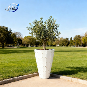 ML-FRPF-014 Macetero Decorativo Grande de Fibra de Vidrio para Balcón de Hotel Moderno, Florero para Uso en Centros Comerciales - Product Image 6