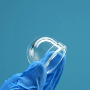Fabrika özelleştirilmiş yüksek Anti yansıtıcı kaplamalar sigortalı silika K9 Bk7 güvenlik teknolojisi savunma için cam optik kubbe