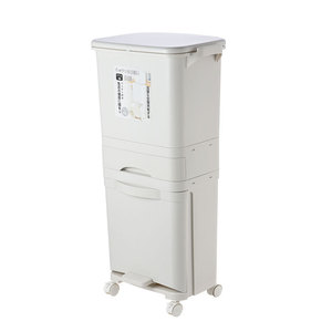 <span class=keywords><strong>Cubo</strong></span> de <span class=keywords><strong>basura</strong></span> de <span class=keywords><strong>cocina</strong></span> casera <span class=keywords><strong>cubo</strong></span> de <span class=keywords><strong>basura</strong></span> clasificado de doble capa de plástico con cajón - Product Image 1