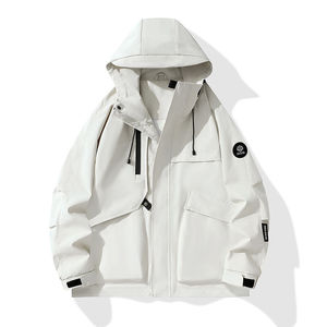 Fluorescent Green Windproof Jacket With Inner Liner Winter Outdoor Workwear - Product Image 2