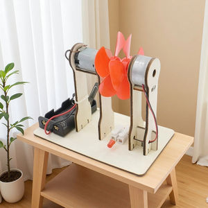 Générateur d'énergie éolienne STEM Kit expérience scientifique en bois enfants bricolage modèle jouets pour expérience scientifique - Product Image 2