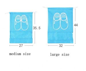 Sac à chaussures promotionnel personnalisé en non-tissé, imperméable, avec cordon de serrage, directement de l'usine - Product Image 3