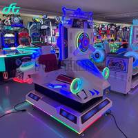 Jeu à pièces, jeu de course de moto dynamique, machine de jeu de course de moto de simulation dynamique en salle pour enfants.