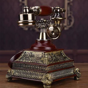 Téléphone sans fil de <span class=keywords><strong>style</strong></span> bureau vintage pour la <span class=keywords><strong>maison</strong></span>, en bois, à vendre, <span class=keywords><strong>style</strong></span> européen, décoration, téléphone à brancher - Product Image 4