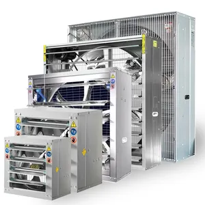 Extractor de aire Industrial, caja de montaje en pared de varios tamaños, ventilación para invernadero de aves de corral, Extractor de aire