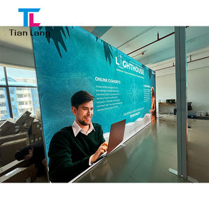 Facile à installer équipement de salon professionnel tension tissu plafond bannière toile de fond Expo stand d'exposition présentoir boîte à lumière - Product Image 4