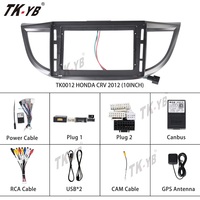 Écran Android pour tableau de bord de voiture, compatible avec HONDA CRV 2012, 10.1 pouces