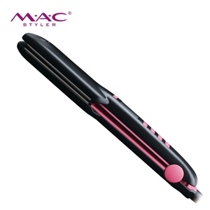 Plancha de pelo de titanio personalizada de buena calidad MAC, <span class=keywords><strong>planchas</strong></span> planas profesionales <span class=keywords><strong>para</strong></span> uso de queratina, plancha de etiqueta privada - Product Image 1