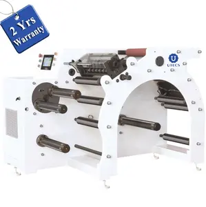 UTS480S Automatische selbst klebende Barcode-Aufkleber Revolver Label Cutter Slitter Rewinder Maschine