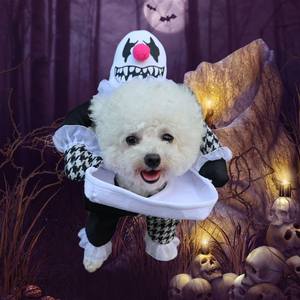 Divertido Abrigo Formal de Invierno para Perro con Estampado de Plátano Grande, Estilo Caricatura, de Poliéster Ecológico para Halloween - Product Image 3