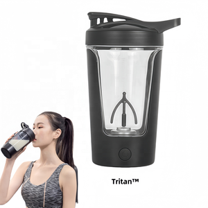 Botella Mezcladora Eléctrica Tritan Personalizable de 450 ml, Mezclador Vortex Recargable por USB, Vaso para Proteínas sin Grumos para Entrenamiento, Gimnasio y Fitness - Product Image 1