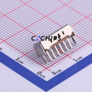 SK14D07L3B Slide Switch Through hole Component (THT) Switch Single Pole Four Throw Rectangle Pin Header PC Pin 14.6mm - Product Image 2