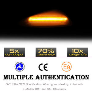Untuk KIA PICANTO <span class=keywords><strong>TA</strong></span> 2011-2021 Cerato K3 2012-2017 Lampu Sein LED Sequential Lampu Penanda Samping Gaya Mobil Indikator Parkir Amber - Product Image 3