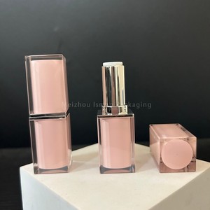 ISMAN 3.8g en Stock, Tubo de Lápiz Labial Cuadrado Transparente Rosa, Envase de Lápiz Labial Vacío Personalizado, Empaque Cosmético al por Mayor - Product Image 3
