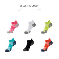Échantillon disponible, vente en gros, logo personnalisé, chaussettes courtes noires unies, chaussettes athlétiques multisports pour la course à pied