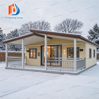 Maison préfabriquée moderne extensible à 3 chambres, grand salon, bureau extensible avec espace de vie