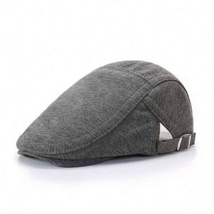 Casquette de golf décontractée en coton personnalisée pour l'hiver avec logo sur mesure, couleur noire et marron, fabriquée en Chine pour hommes - Product Image 3