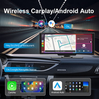 Layar dasbor mobil Apple nirkabel, pemutar mobil AHD layar sentuh 10.26 inci IPS 2,5d layar sentuh melengkung