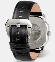 Montres automatiques étanches en acier avec mouvement japonais, affichage 24 heures et calendrier, conçues et fabriquées en usine pour la marque privée des clients