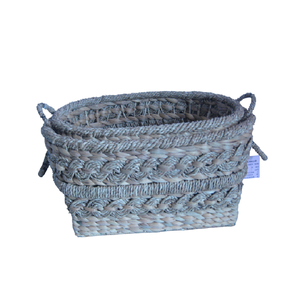 Vietnam tissé bambou jacinthe d'eau en osier panier de rangement poignée organisation efficace tri pour étagères prix compétitif - Product Image 1
