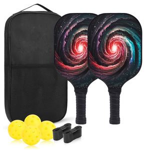 Juego de palas de Pickleball con 4 pelotas, bolsa de transporte y accesorios para entretenimiento al aire libre, diseño antideslizante de fibra de vidrio - Product Image 2