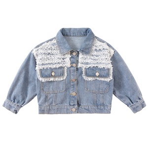 I bambini Delle Ragazze di Modo Nappa Giacche di Jeans Delle Ragazze A Maniche Lunghe Tasca Della Giacca Denim Casual Per Bambini Outwear - Product Image 5