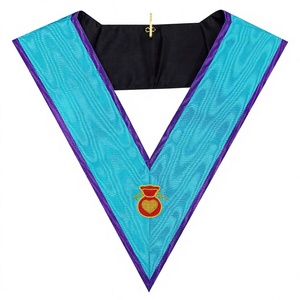 Masónico Regalia Oficial Hospitalario Collar de Misraim Rite Unisex Adulto Iglesia Accesorio - Product Image 1