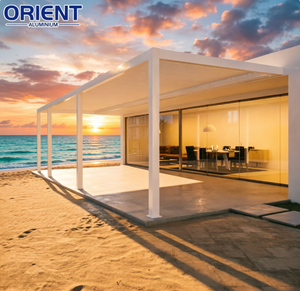 Pergola en aluminium véritable 3x6m, design modulaire extensible, idéale pour <span class=keywords><strong>abri</strong></span> de <span class=keywords><strong>cuisine</strong></span> extérieure style ferme ou ranch - Product Image 1