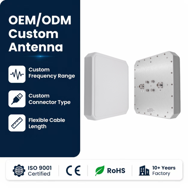 MIMO Directional Panel Antenna 600-6000MHz 12dBi Vertical ABS UV Stabilized Outdoor Pole Wall Mount Wifi 5G Signal Booster IP67