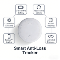 Dispositivo de Rastreo GPS sin SIM para Sillas de Ruedas, Localizador Inteligente Antirrobo para Personas Mayores, Localizador de Herramientas, Localizador Inteligente AirTag
