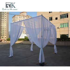 Support de tuyau carré mobile en chiffon blanc, 7 à 12 pieds, ensembles de tuyaux mobiles - Product Image 2