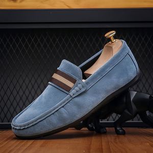 Mocasines Casuales de Moda para Hombre, Zapatos Planos de PU con Diseño de una Sola Pieza, Impermeables, Tallas Grandes para Otoño - Product Image 3