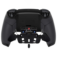 Kit de remapping RISE4 V3 avec poignées caoutchoutées noires, boutons arrière pour manette de jeu avec carte PCB, câble FPC, coque arrière pour PS5