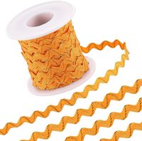 Ruban de garniture métallique RIC Rac Wave Bending Fringe Rubans Tissé Tissu Tressé Zig Zag