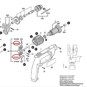 Balais de carbone originaux pour modèles <span class=keywords><strong>GGW</strong></span> 10 E/GDS18 E/GBM 400 Accessoires pour outils électriques de perceuse Taille 5*8*15.5mm Cuivre Graphite - Product Image 3