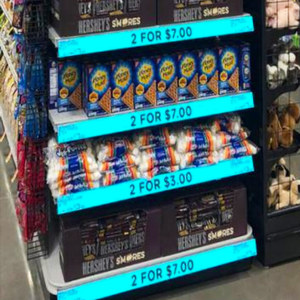 Écran numérique de bord de rayonnage P1.875mm sur mesure, écran en bande, affichage publicitaire LED étiré pour magasin de détail - Product Image 4