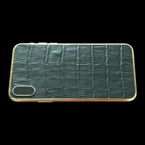 Étui de téléphone pour <span class=keywords><strong>iPhone</strong></span>, coque de téléphone, boîtier de téléphone, design de luxe, OEM, véritable cuir de crocodile - Product Image 3