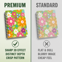 Conceptions personnalisées en gros A5 A6 Carnets de notes à spirale à couverture lenticulaire 3D pour promotion