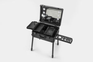 <span class=keywords><strong>Valise</strong></span> professionnelle à roulettes en aluminium à 4 roues <span class=keywords><strong>valise</strong></span> de Train de <span class=keywords><strong>maquillage</strong></span> cosmétique éclairée grands étuis à sacs ouverts de couleur bonbon - Product Image 5