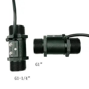 Interruptor de fluxo líquido, pistão de plástico de FS-3P-X-8N/10n, interruptores de fluxo de água com dois fios g1/4 "polegadas na linha