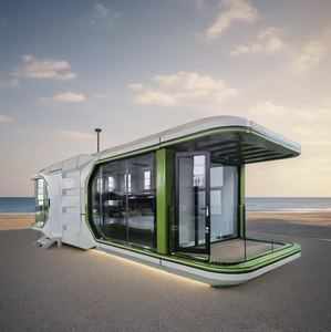 Préfabriqué Resort Hôtel Bureau Showroom Mobile Premade Portable Environnemental Résistant Au Vent Préfabriqué Espace Capsule Maison - Product Image 1