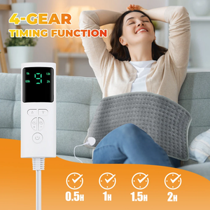 Almohadilla Eléctrica Calefactora para Invierno, para <span class=keywords><strong>Cama</strong></span>, Oficina, Hogar, <span class=keywords><strong>Calentador</strong></span> <span class=keywords><strong>de</strong></span> <span class=keywords><strong>Pies</strong></span> y Manos, Manta para Camping, 110V 220V, Lavable, 60*30CM - Product Image 4